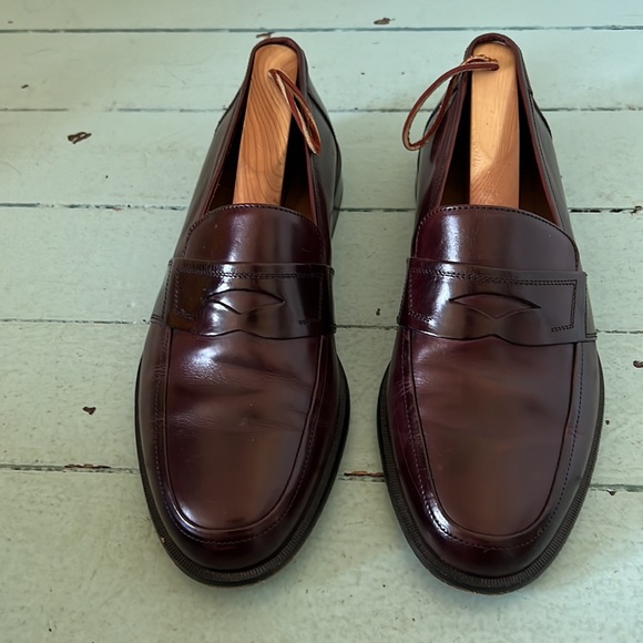 Johnston& Murphy Size 9.5W (EU 42 1/2) All Leather Loafers Handcrafted in Italy - Picture 2 of 15